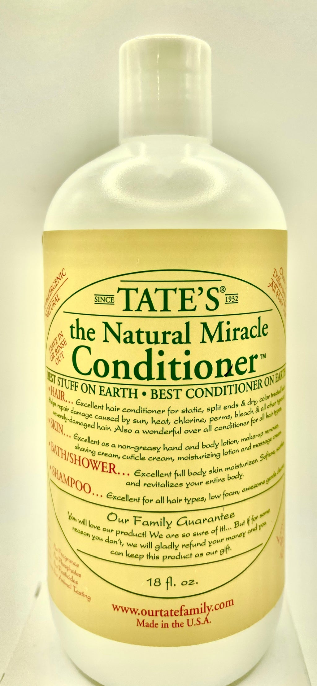 Tate's The Natural Miracle Conditioner 18oz