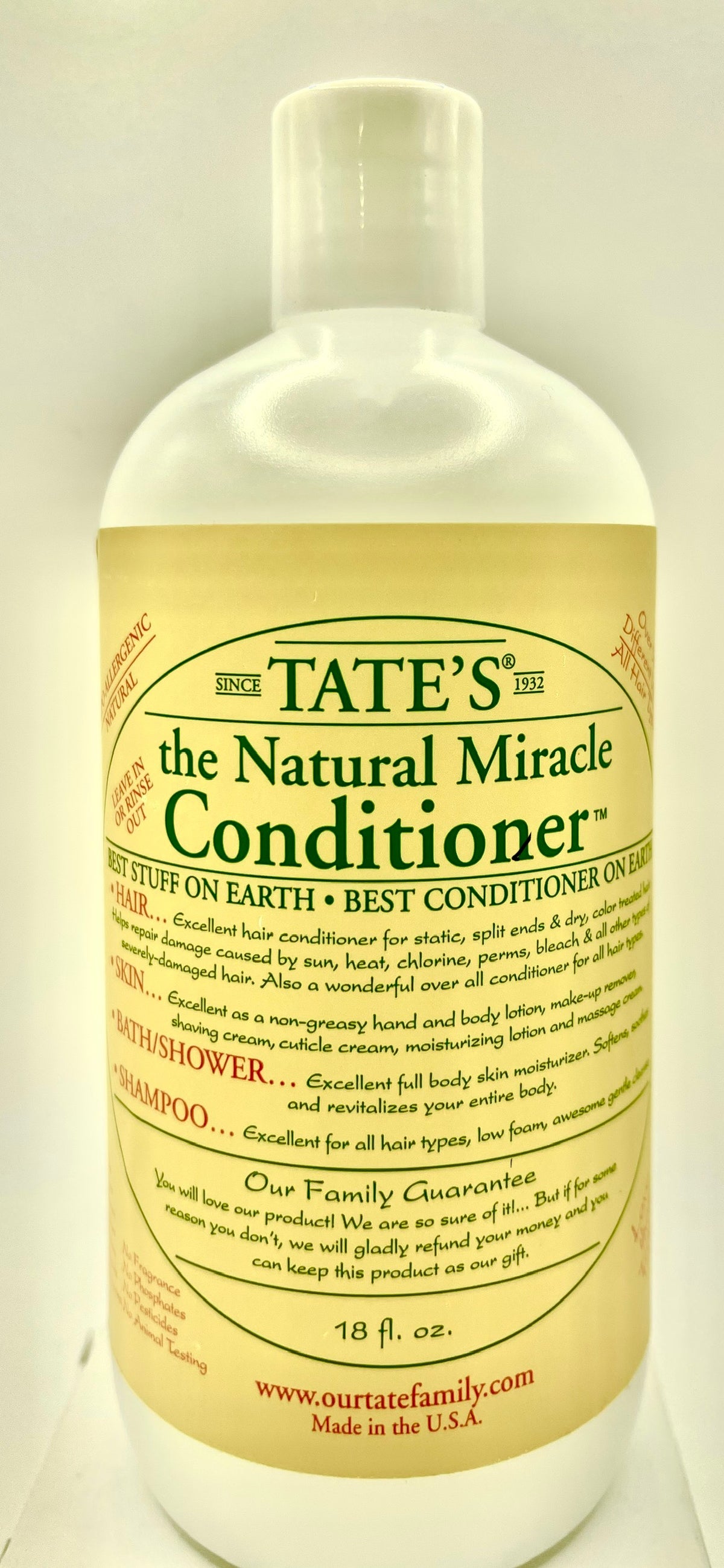 Tate's The Natural Miracle Conditioner 18oz