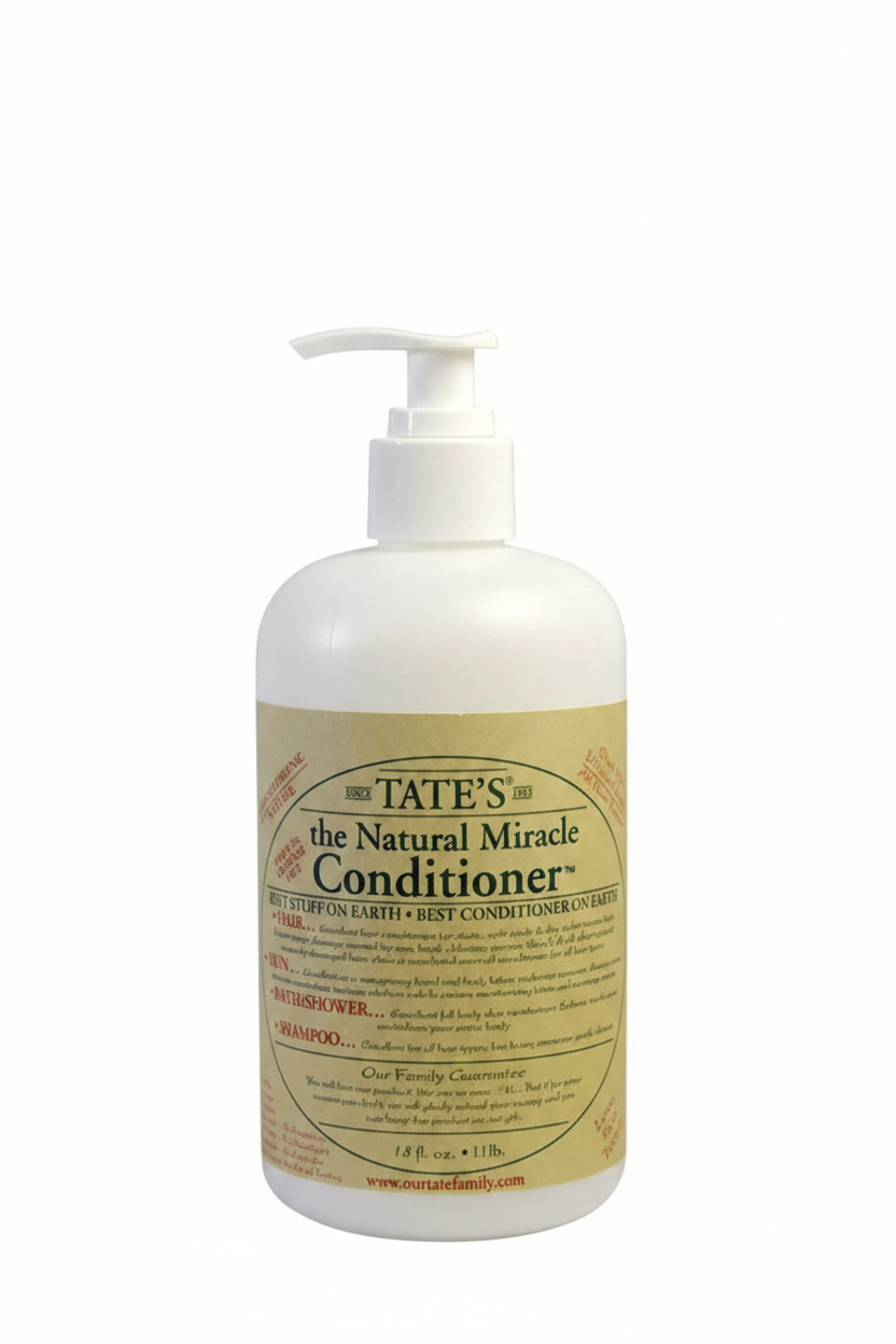 Tate's bottle with white pump